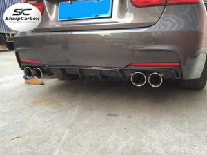 Difusor Trasero de Fibra de Carbono F30 <span class=keywords><strong>M</strong></span> Tech para <span class=keywords><strong>BMW</strong></span> F30 <span class=keywords><strong>M</strong></span> <span class=keywords><strong>Sport</strong></span> 2012-<span class=keywords><strong>2017</strong></span>, Salida Doble de Escape - Product Image 6