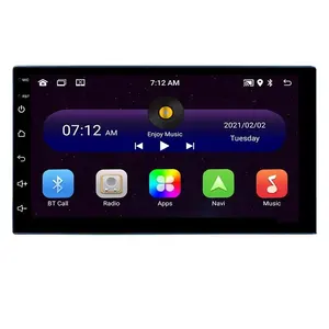 Layar Sentuh Universal 2 Din Android Mobil Radio Dvd Player Multimedia Din Ganda 7 Inci Gps Navigasi Mobil Stereo