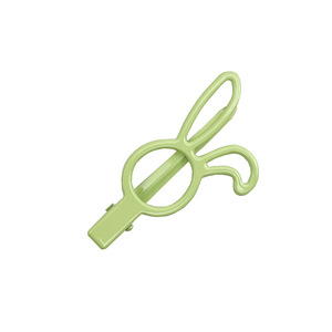 <b>Rabbit</b> Ear Hair Clip 6 Cm Glossy Metal Side Clip For Women Casual Headdress - Product Image 3
