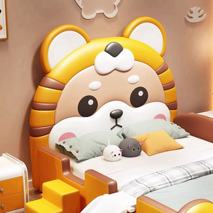 <span class=keywords><strong>Letto</strong></span> per Bambini in Legno Massello con Sponde di Sicurezza e Scivolo, Tema Animali, Arredamento per Camere da <span class=keywords><strong>Letto</strong></span> di Ragazzi e Adolescenti - Product Image 4
