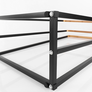 ชั้นวางผ้าขนหนูสีดำ,ชั้นวางผ้าขนหนูไม้ไผ่แบบตั้งได้ฟรีสำหรับใช้ในครัวเรือนห้องน้ำ - Product Image 5