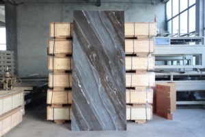 टिकाऊ हल्के उच्च चमक जलरोधक सजावटी दीवार बोर्ड उच्च चमक सोने संगमरमर प्रभाव एसपीसी पैनल - Product Image 2