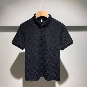 <span class=keywords><strong>Polo</strong></span> de Algodón de Lujo para <span class=keywords><strong>Hombre</strong></span>, Corte Regular, Estilo Vintage, Diseño Exclusivo, Manga Corta, Cuello Redondo, Estampado, Secado Rápido, Tejido - Product Image 3