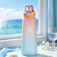 Bouteille d'eau en PP de qualité alimentaire avec couvercle à ouverture rapide, résistante aux fuites, isolation thermique, pour le sport, les voyages, la randonnée, le camping, passe au lave-vaisselle