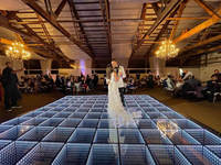Piste de danse LED 3D interactive magnétique, Piste de danse illuminée, Piste de danse pour mariage, Panneau de sol LED