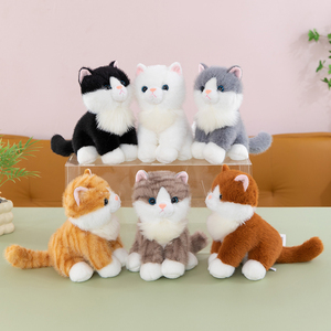 Boneka Hewan Lucu Bergaris Kustom, Hadiah Boneka Penghibur Anak, Mainan Boneka Plush - Product Image 1