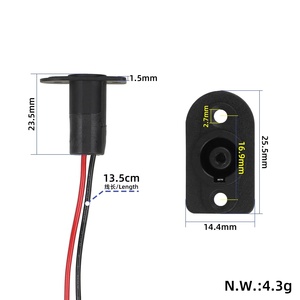 Original Mi 6 <b>Charging</b> <b>Cable</b> Port for Xiaomi 6 Electric Scooter <b>Charging</b> Port Head Socket Connector Power Port Spare Parts - Product Image 3