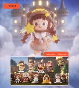 Autentico stile Heyone pelliccia di pelliccia <span class=keywords><strong>barlume</strong></span> città sotto il cielo notturno scatole cieche giocattoli d'arte graziosi ornamenti da scrivania regali ragazze scatole misteriose - Product Image 6