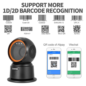 Wireless Desktop <strong>Qr</strong> <strong>Code</strong> <strong>Scanner</strong> Omni-directional Platform Barcode <strong>Scanner</strong> - Product Image 6