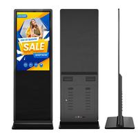 Señalización Digital Vertical de 65 Pulgadas 4K para Interiores, Software Android Portátil, Pantalla Táctil Infrarroja de 10 Puntos, Publicidad en Ascensores