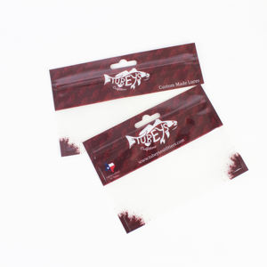 Sacs à leurres de pêche personnalisés, pochettes refermables avec fenêtre transparente pour leurres souples, vers et leurres nageurs - Product Image 3