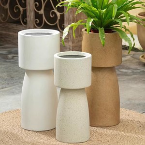 <span class=keywords><strong>Maceta</strong></span> moderna tallada a mano ecológica grande de cemento de magnesio de <span class=keywords><strong>pie</strong></span> alto creativa para <span class=keywords><strong>maceta</strong></span> de plantación de sala de estar 3-6L - Product Image 1