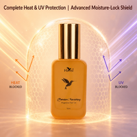 Sérum d'huile capillaire biologique OEM ODM - Formule personnalisée sous marque privée, huile d'argan, réparation des pointes fourchues, protection UV, ingrédients entièrement naturels