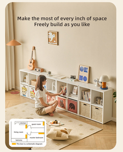 Configuraciones de Almacenamiento Ajustables <span class=keywords><strong>para</strong></span> <span class=keywords><strong>Libros</strong></span>, Decoración y Artículos Esenciales Diarios - Product Image 4