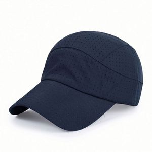 Men's Summer <b>Sunscreen</b> Baseball Cap Quick-Drying 100% Polyester Holes Breathable Design Running Caps - Product Image 5