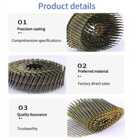 Clous de charpente en spirale à tige lisse en fer de qualité industrielle pour la construction rapide à usage général