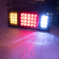 Feu arrière LED rectangulaire pour semi-remorque, rouge, ambre, clair, combiné, avec câbles de raccordement pour composant arrière de semi-remorque