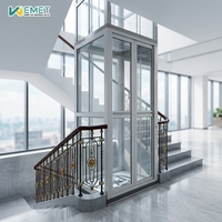 Ascensore Moderno per Casa 2-4 Piani, Porta Automatica, per Interni ed Esterni, Ascensore Residenziale per Villa, Piccolo Elevatore Passeggeri ad Alta Sicurezza