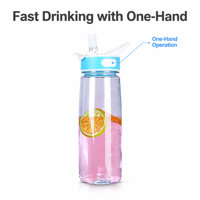 Bouteille de sport en Tritan de 700 ml, étanche, avec paille, sans BPA, écologique, avec marqueur de temps motivant, pour la gym et le fitness (vente en gros)
