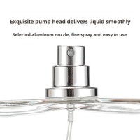Flacon de parfum vide haut de gamme en verre plat carré, imprimé sérigraphié, avec pulvérisateur, mini-échantillon rechargeable, modèle XF-12-13