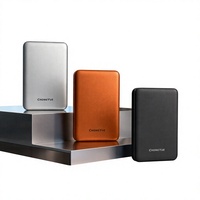 Batterie externe en gros OEM/ODM avec logo personnalisé, batterie externe en alliage d'aluminium 10000mAh, charge sans fil magnétique 30W PD + 15W