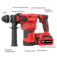 Moteur sans balais industriel Perceuse à percussion portable robuste à vitesse variable 21V Lithium Perceuse rotative électrique à percussion