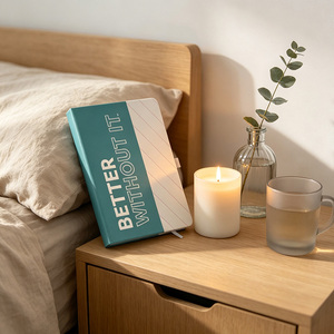 Cuaderno de Cuero PU con Impresión de Logotipo Personalizado, Papel Grueso Anti-salpicaduras, Libro de Escritura para Oficina - Product Image 1