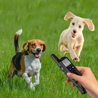 Pet Trainer Electric Shocker Hunde trainings halsband Wiederauf lad bares wasserdichtes Anti Bark Beep Vibration Hundes chock E Halsband mit Fernbedienung