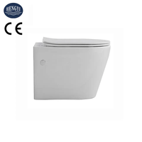 Vente en gros, filigrane, certificat CE, articles sanitaires modernes, forme carrée, 180mm, p-trap, lavage sans bords, toilettes murales suspendues