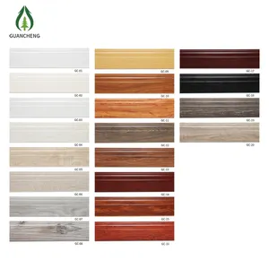 Guancheng رخيصة PVC الخشب اللون للماء الزخرفية اللوح تغليف الأرضية التفاف