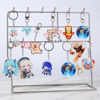 Nouveau porte-clés puzzle MIDI personnalisable léger en argent, fait main, étanche, en acrylique imprimé UV pour accessoires technologiques créatifs