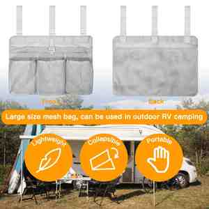 Collapsible Dish <b>Drying</b> <b>Rack</b> Camping Dish <b>Drying</b> Bag Camp Kitchen Organizer Mesh Cutlery Drain Storage for RV Camping - Product Image 5