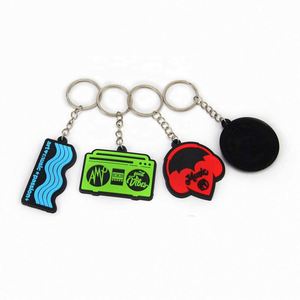 Porte-clés en caoutchouc personnalisé avec des personnages de dessins animés, fabrication directe d'usine, porte-clés en PVC - Product Image 4