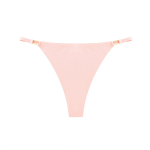 Tanga de Mujer, Sexy, de Talle Alto, Estilo G-String, Color Sólido, Sin Costuras, Estilo Diario, Ropa Interior Tejida con Logotipo en la Cintura - Product Image 6