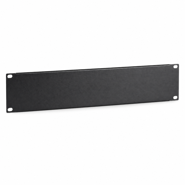 OEM Custom 1U 2U 3U Rack Blank Filler Panel Matte Black Steel Spare Cover Plate for Data Center Server Rack Cabinet