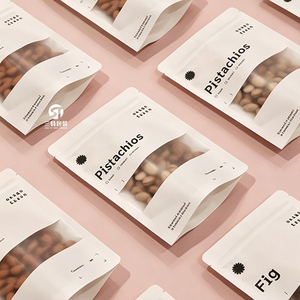 Bolsas de papel kraft con cierre de cremallera |   Envases de Alimentos a Prueba de Humedad para Aperitivos y Galletas - Product Image 3