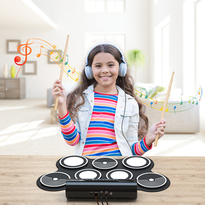 Konix vendita calda batteria elettronica Set 7 Pad tra cui grancassa <span class=keywords><strong>Tom</strong></span> rullante Hi-Hat e Crash cembal rullo di batteria - Product Image 3