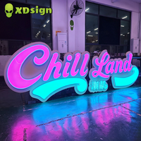 Enseigne néon personnalisée avec logo, équipement publicitaire LED aux couleurs magiques, certifié CE, décoration lumineuse extérieure en acrylique 3D pour voiture