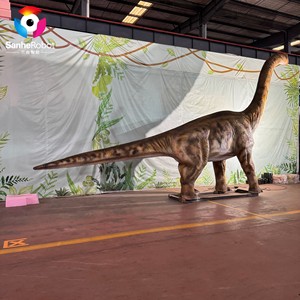 Braquiosaurio Animatrónico Personalizado 1:1, Modelo de <span class=keywords><strong>Dinosaurio</strong></span> Mecánico Grande para Parques Temáticos y Atracciones de Parques de Diversiones - Product Image 4