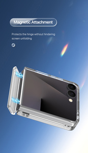 เคสโทรศัพท์แบบพับได้แบบเต็มตัวสำหรับเคสโทรศัพท์แม่เหล็ก ZFlip8, เคสใสบางเฉียบป้องกันการตกกระแทก - Product Image 2