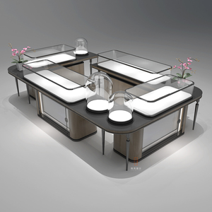 Exhibidor de Joyería de Lujo con Marco de Metal y Vidrio, Diseño Moderno, Precio al por Mayor, Calidad Superior - Product Image 2