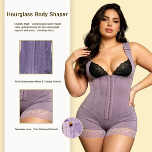 Body gainant amincissant post-chirurgical, contrôle du ventre, étape 2, Fajas Colombianas pour femme, entrejambe ouvert - Product Image 4