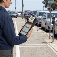 Terminal de point de vente Goodcom Android 14 pour tickets de stationnement avec imprimante thermique 58 mm, NFC et 4G pour système de gestion de parking