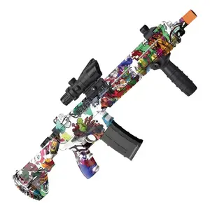 M416 Long Range <b>Toy</b> Rifle <b>Gun</b> With Digital Printing Camouflage Design, 65cm Plastic Airsoft Style Weapon For Outdoor Activities, - Product Image 1