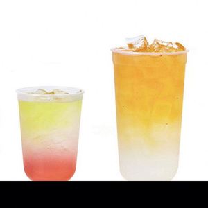 Nouveaux gobelets en plastique jetables en forme de U, diamètre 90 mm, en PP, pour boissons froides et chaudes, bol à collation givré pour bubble tea et milk tea - Product Image 3