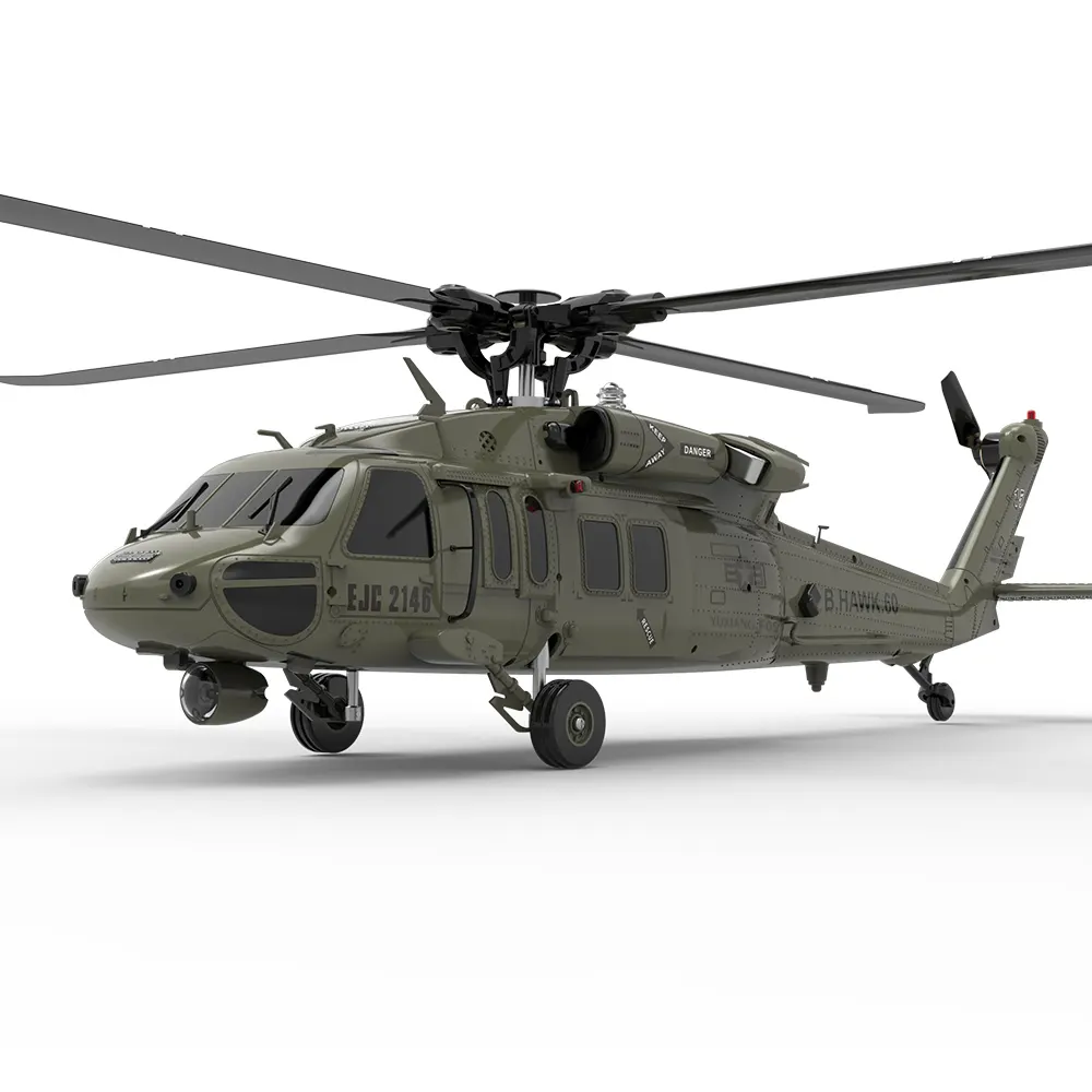 F09 hélicoptère RC 1/47 échelle UH60-Black Hawk 6 canaux Flybarless arobatique professionnel télécommandé jouet avion