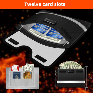 Không thấm nước chống cháy tiền và tài liệu lưu trữ Pouch với dải phản quang an toàn lưu trữ Bag với khóa - Product Image 4