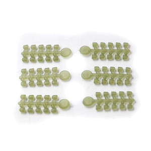 थोक की एक बड़ी संख्या कार्प सामान सफेद स्पष्ट सिलिकॉन सिलिकॉन रबर डाट के छल्ले स्पेसर मोती है। - Product Image 1