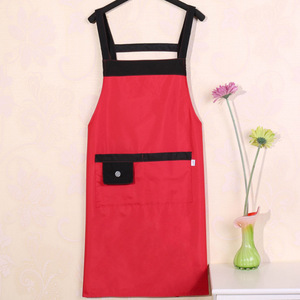 カスタマイズ可能<span class=keywords><strong>PVC</strong></span>大人用キッチンエプロンシンプル無地防水オイル-家庭用織りロゴ広告用調理用 - Product Image 6