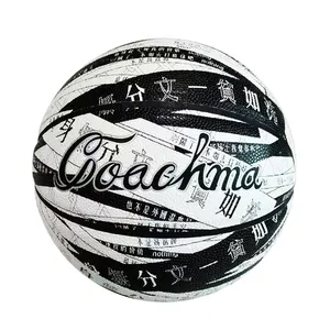 Bola de basquete personalizada fornecedor, bola de basquete de borracha personalizada para prática de alta qualidade tamanho de couro 7